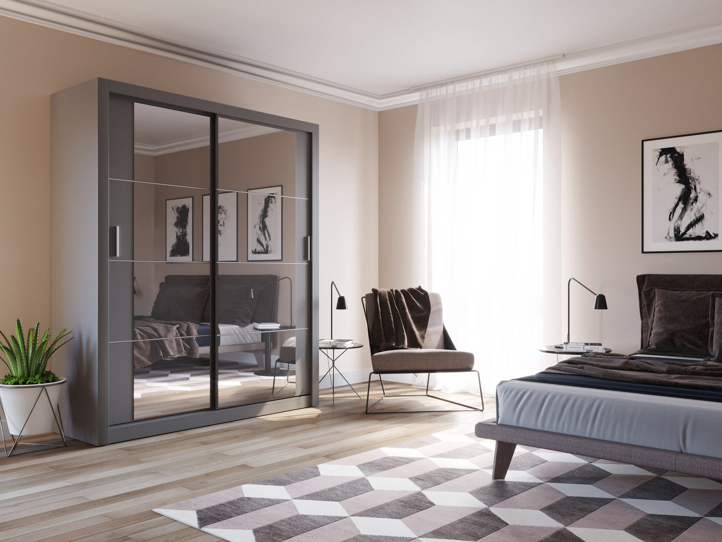 2 Door Sliding Door Wardrobe